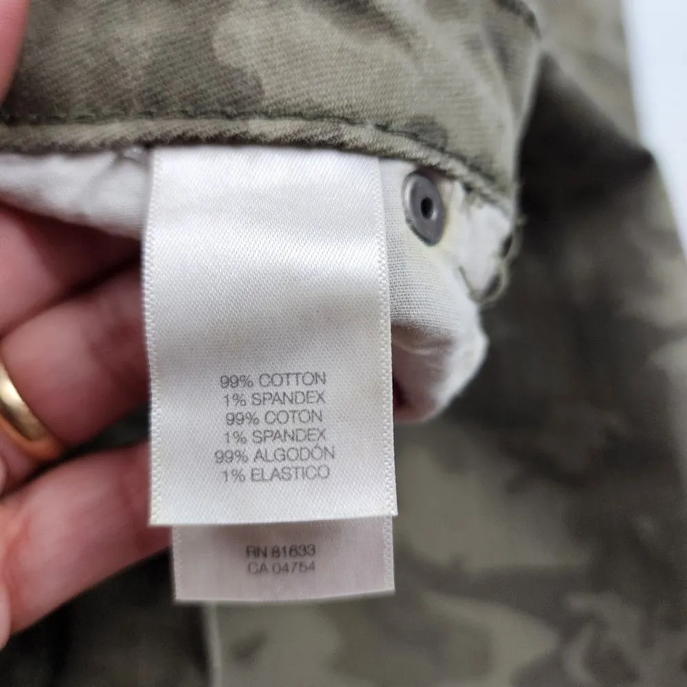 Kenneth Cole Reaction Camo Skinny Jeans Olive Green Army Green Size 27 - Image 15