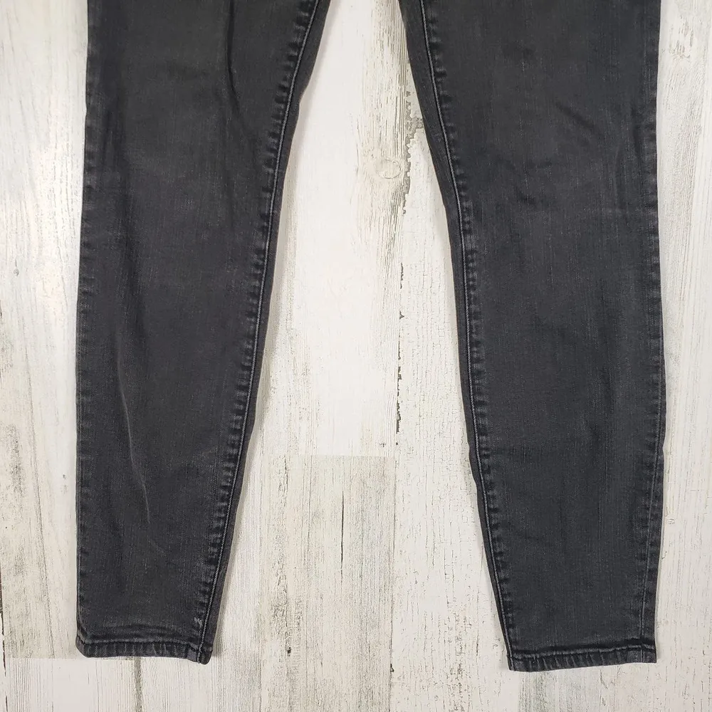 Madewell Shaw Black Wash Denim High Riser Skinny Jeans Women's Size 27 - Image 4