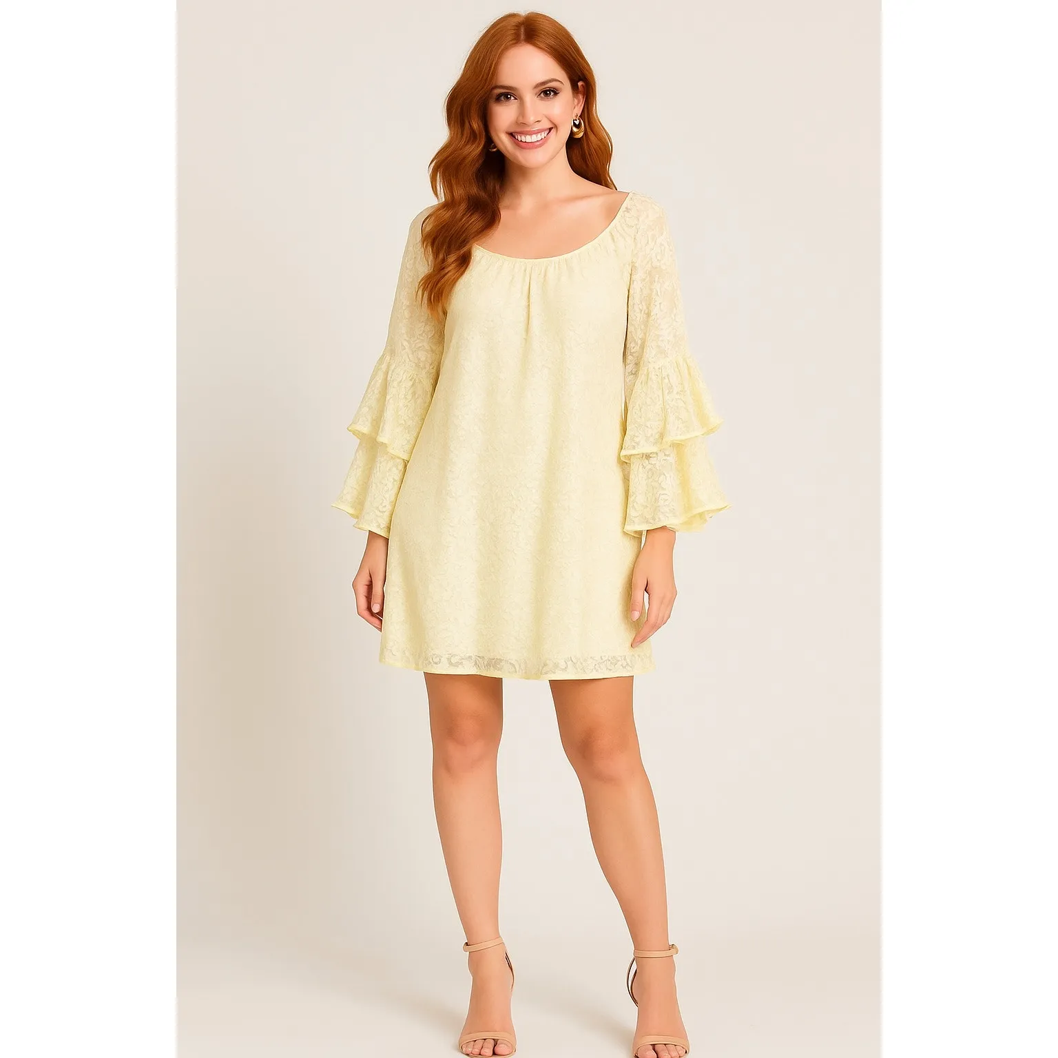 NWOT - Velzera Ivory Lace Dress - 3XL - Image 8