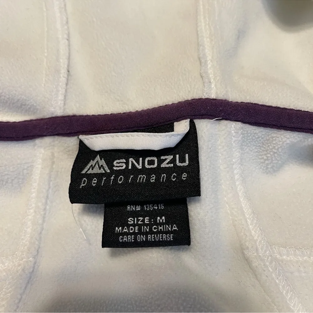 Snozu Performance Jacket Full Zip White Soft Ladies Size Medium*READ* - Image 8