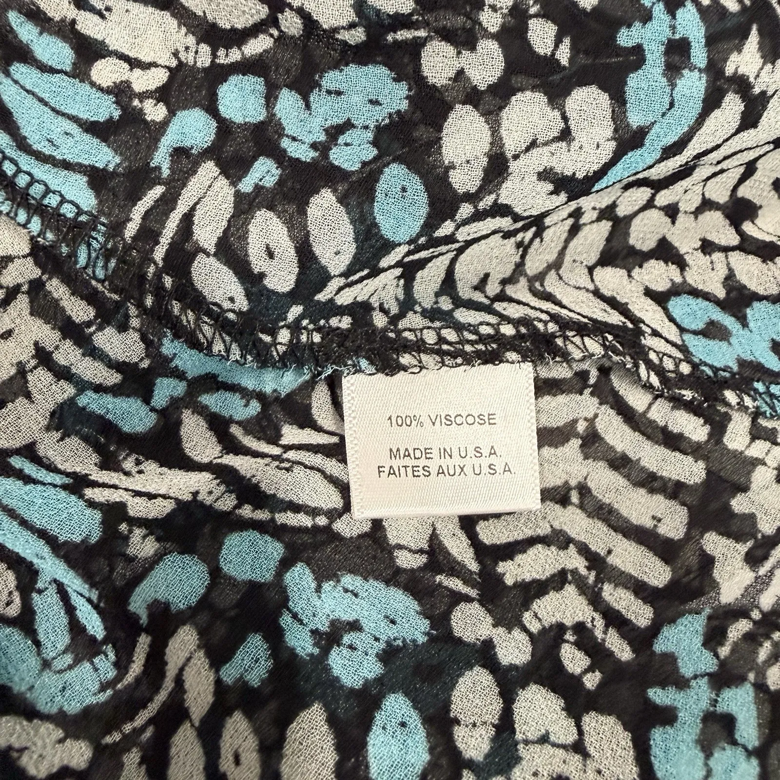 MISA Los Angeles Zonia Blue White Off Shoulder Ruffle Dress Size MEDIUM Revolve - Image 12