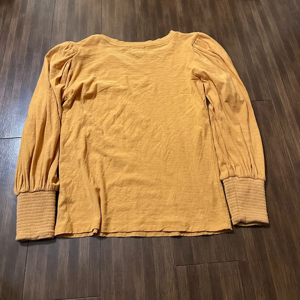 Nation LTD Romy long sleeve top clementine orange size small - Image 3