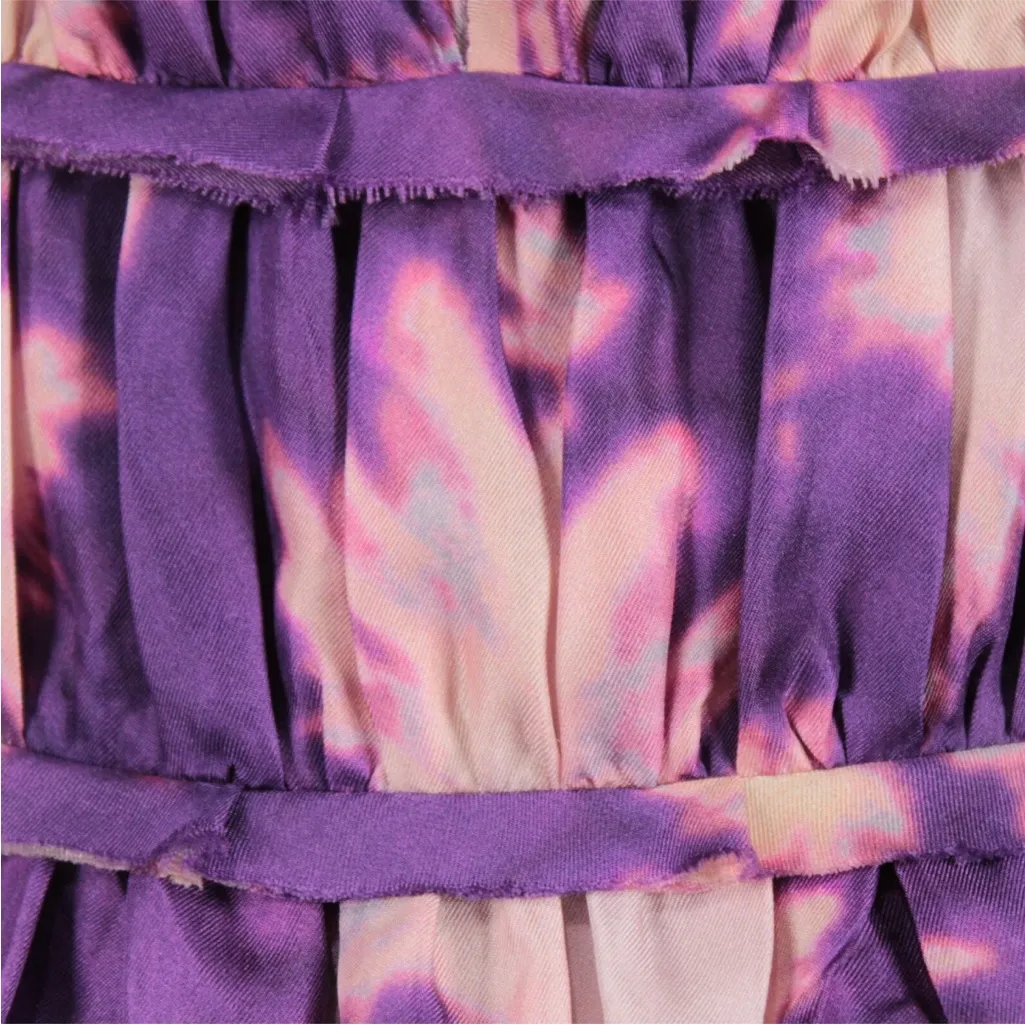 NWOT Ulla Johnson Emery Purple Ruffle Dress Size 0 - Image 13