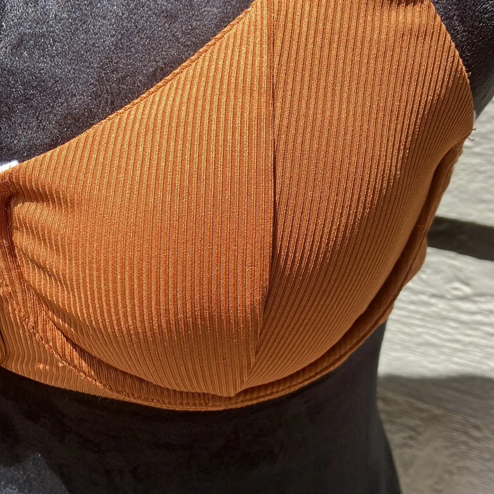Toffee brown medium size bikini top - Image 5