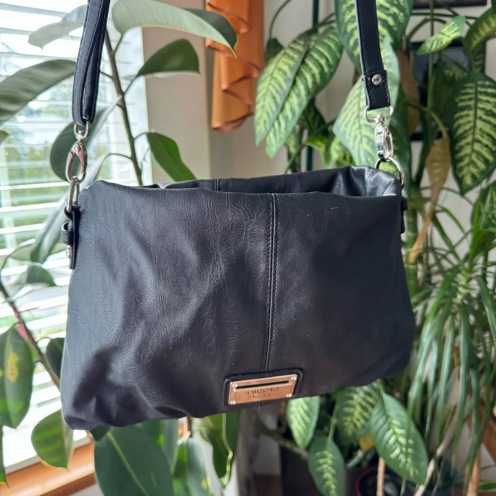 Nicole by Nicole Miller women’s black leather Bag - Image 15