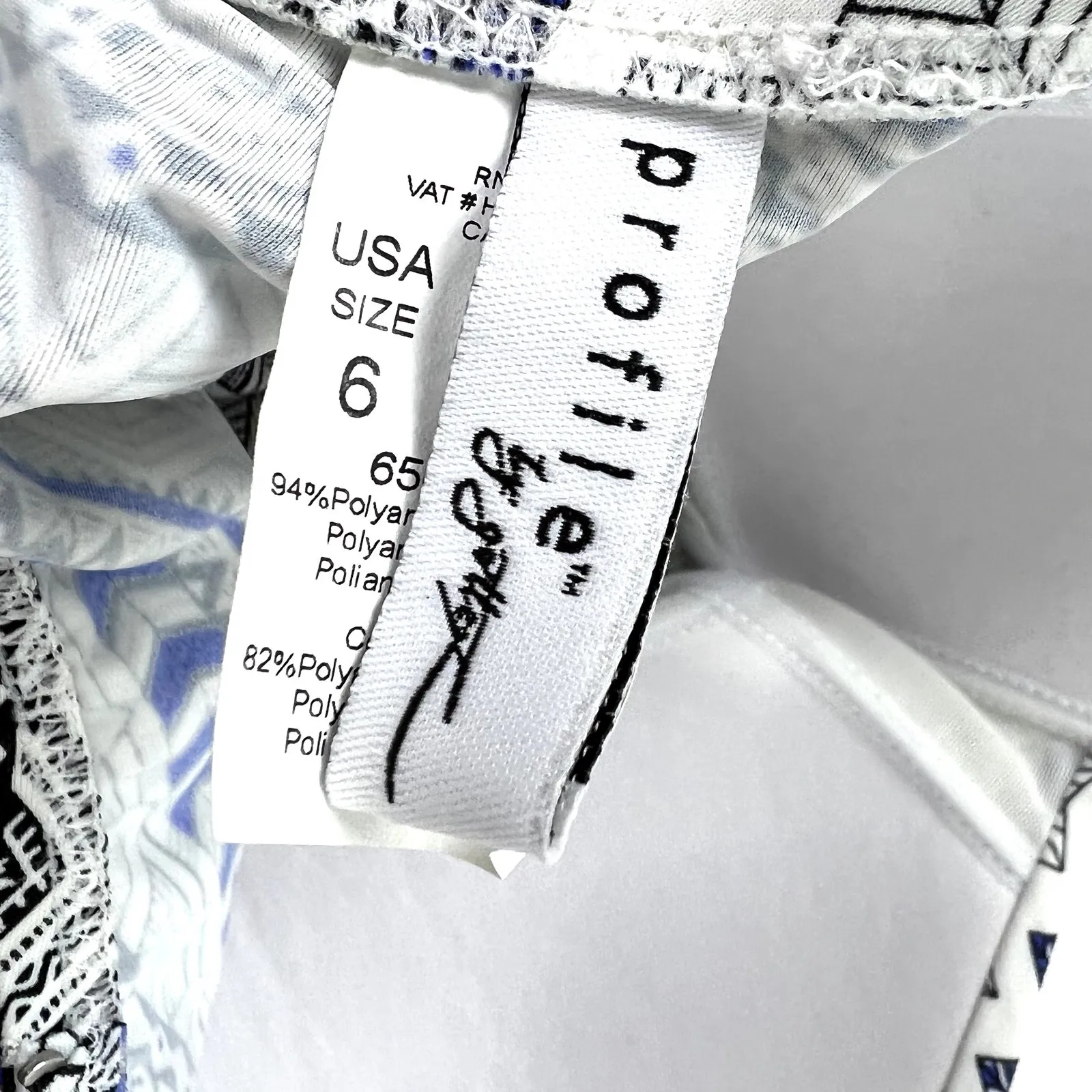 Profile by Gottex Ixtapa Flyaway Bandeau Tankini in Blue/Black Multi 6 - Image 4