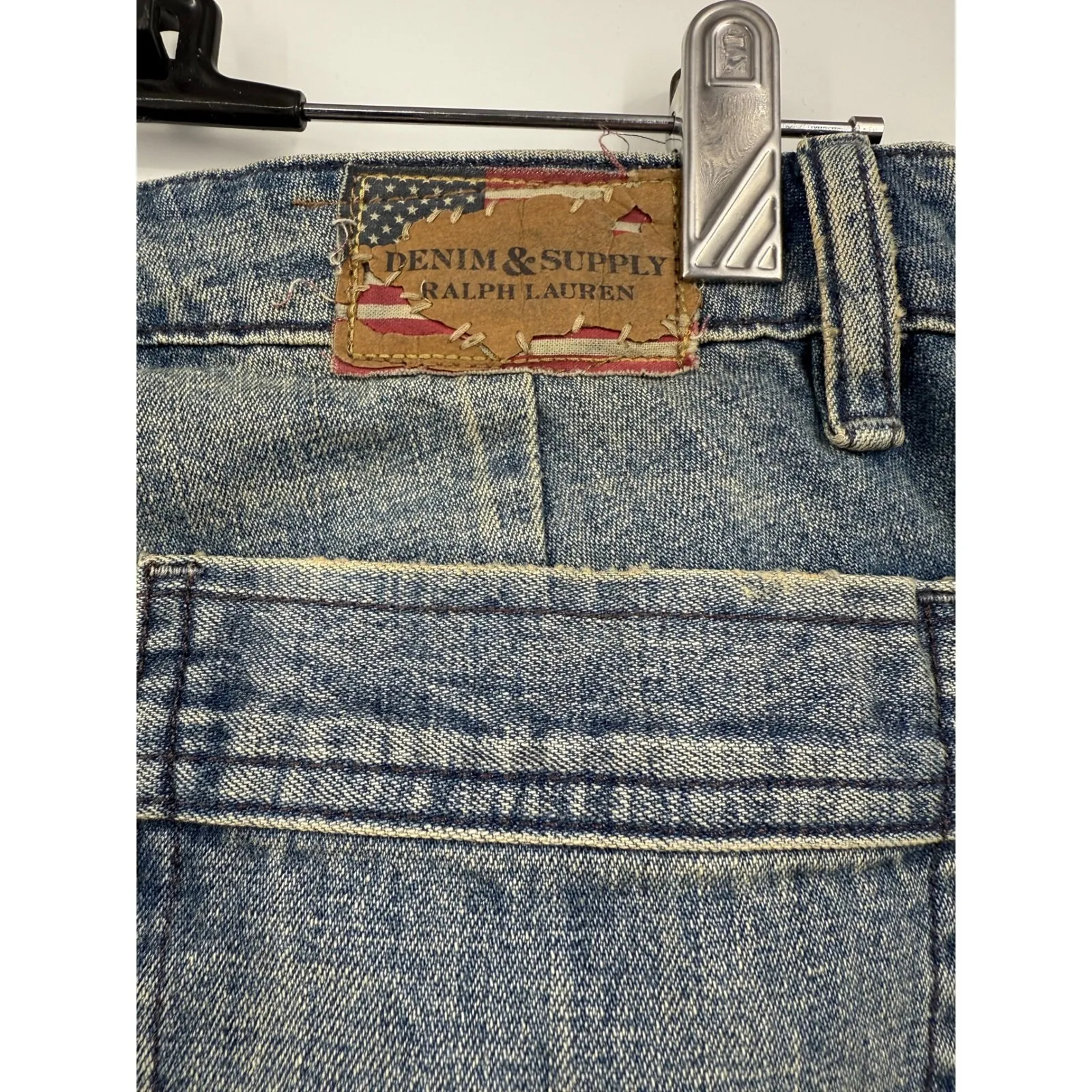 Denim & Supply Ralph Lauren‎ Flare Jeans Womens 27 Button Fly Distressed - Image 5