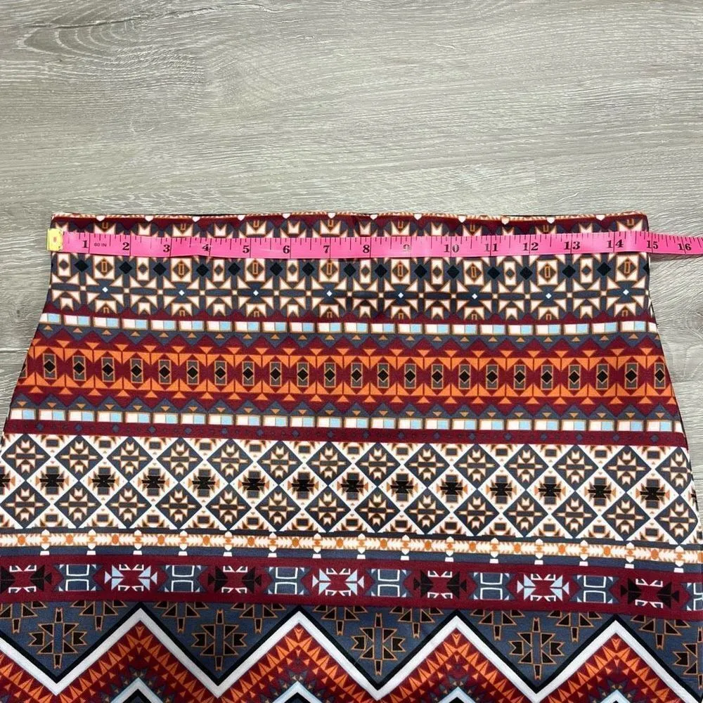 Astec Print Body Con Pencil Skirt Sequin Hearts Size M Women’s - Image 9