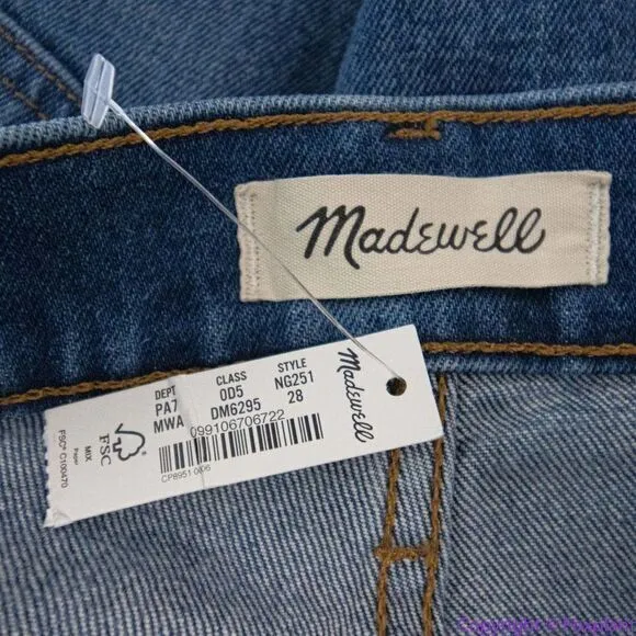 NEW Madewell Perfect Vintage Straight Jean‎ in Mayfield Wash, NG251, 28 - Image 14