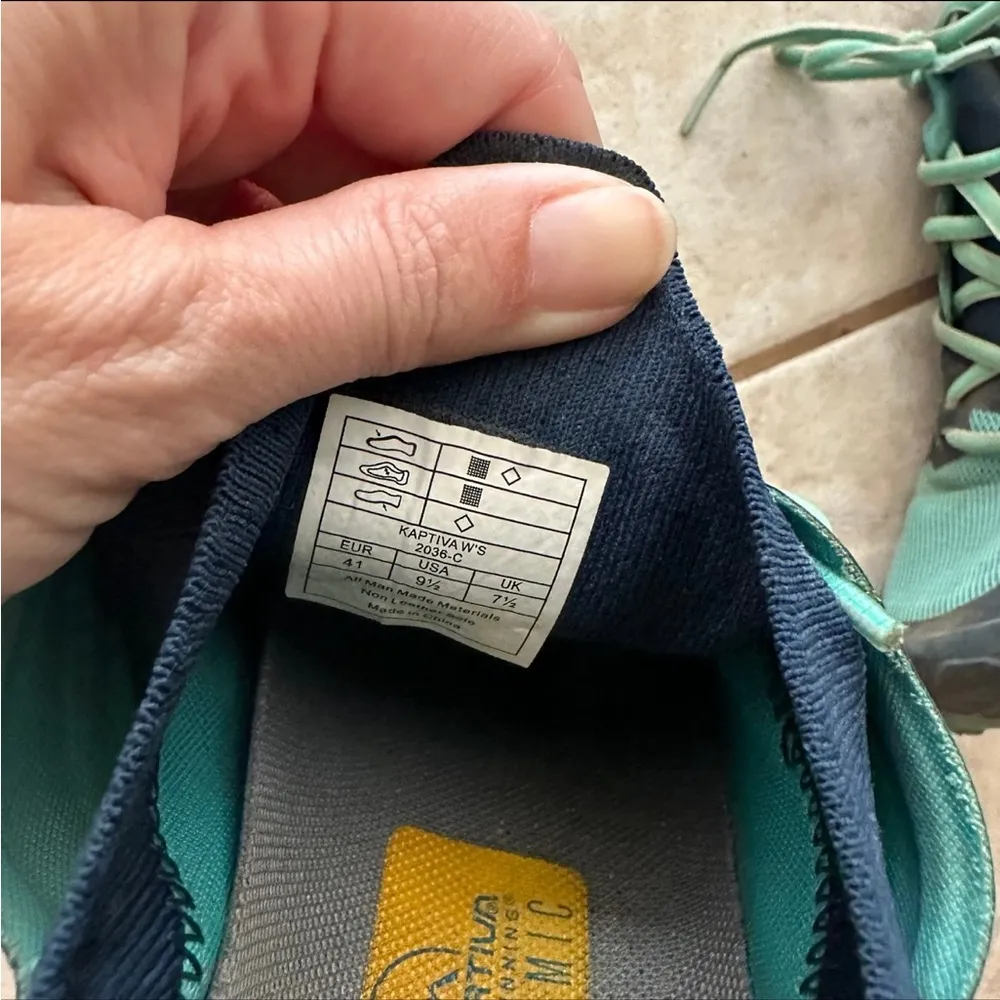 La Sportiva Kaptiva 41 9.5 Trail Running Hiking Shoe REI Opal Aqua Blue - Image 5
