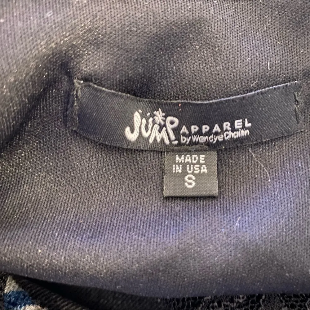 Vtg Y2K Jump Apparel by Wendye Chaitin Lace Bodycon Mini Dress Black S Juniors - Image 2