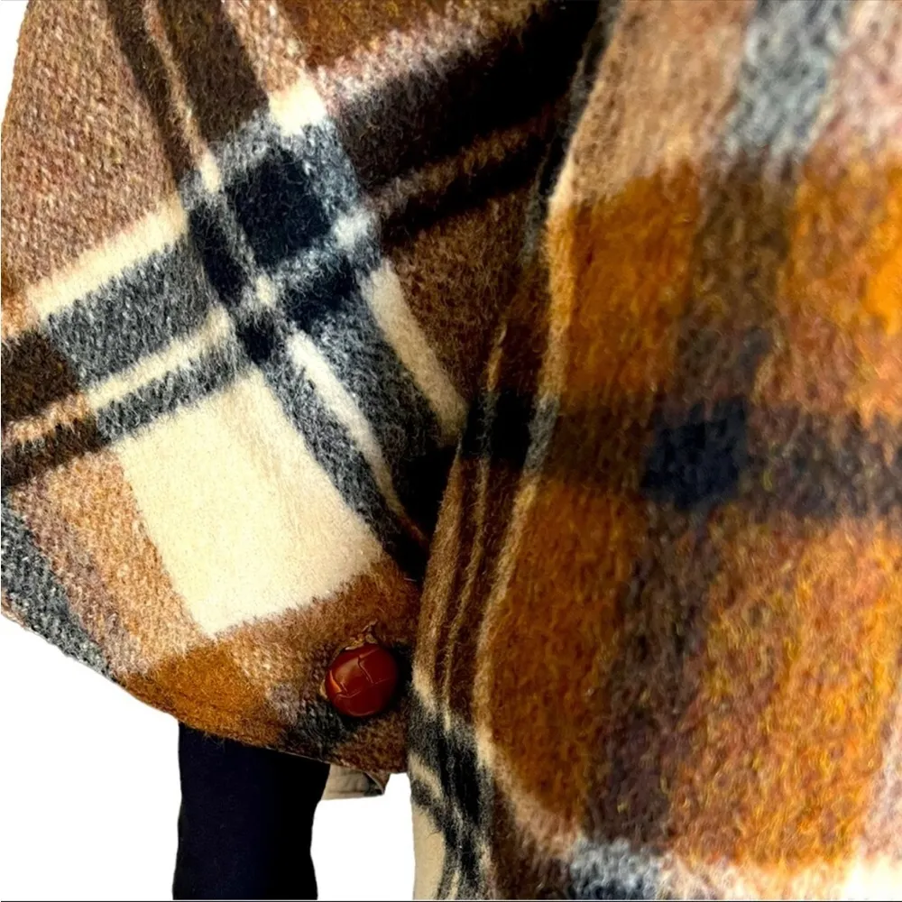 Vintage 70s  Western Waterproof Poncho Cape Reversible Equestrian - Image 10