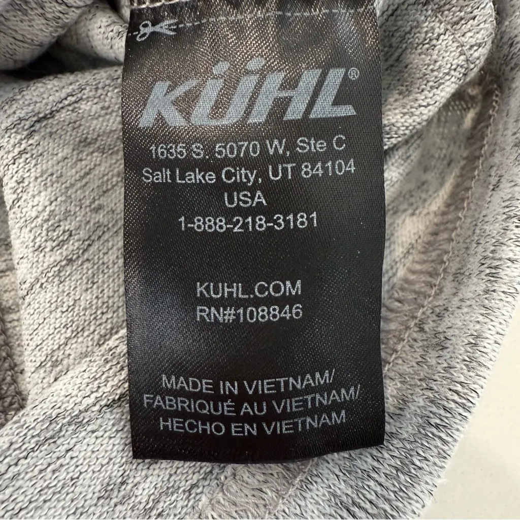 Kuhl Lea Cowl Neck Knit Sweater Dress Womens Medium HeatherGray Outdoor Gorpcore - Image 6