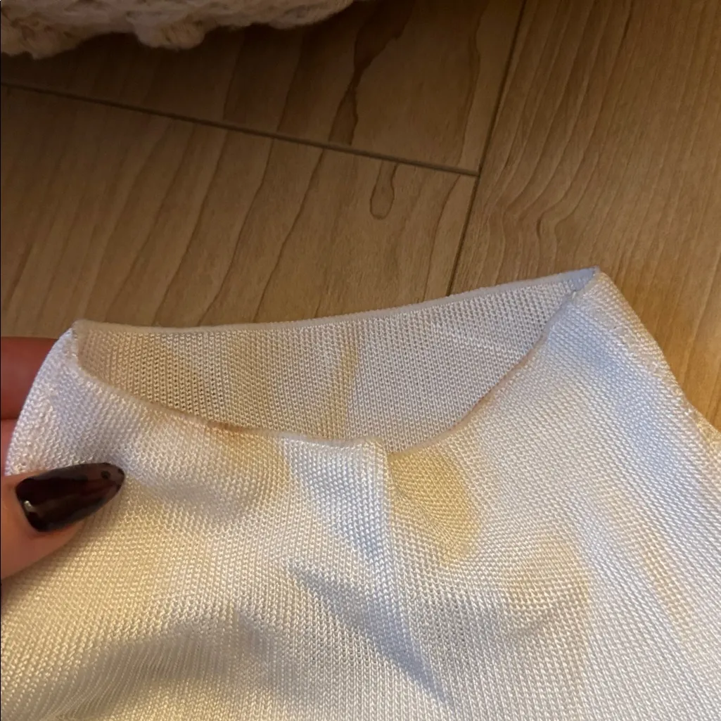 L'Academie White Turtleneck Sweater - Image 2