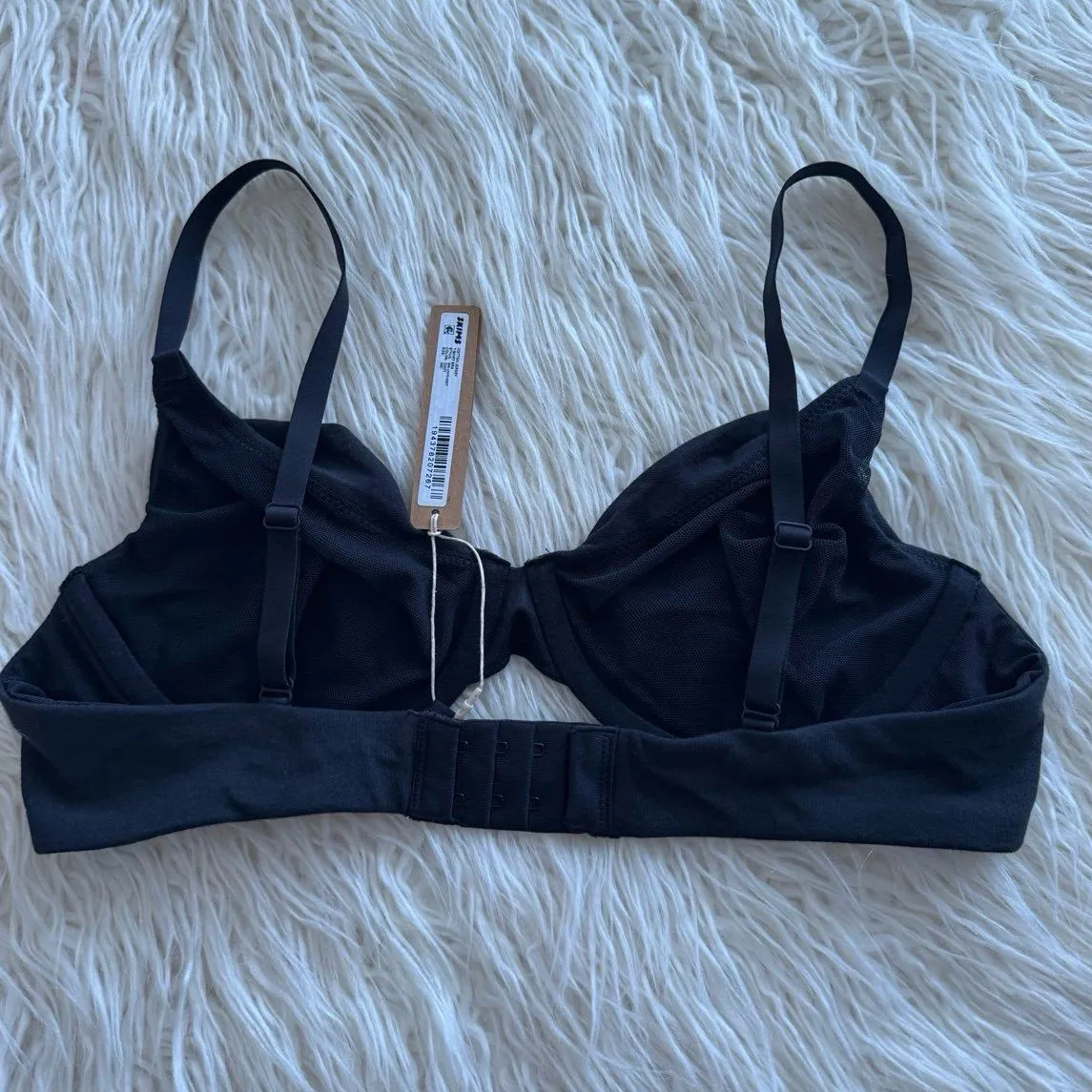 Skims Cotton Jersey T-shirt Bra Soot Size 36C - Image 4