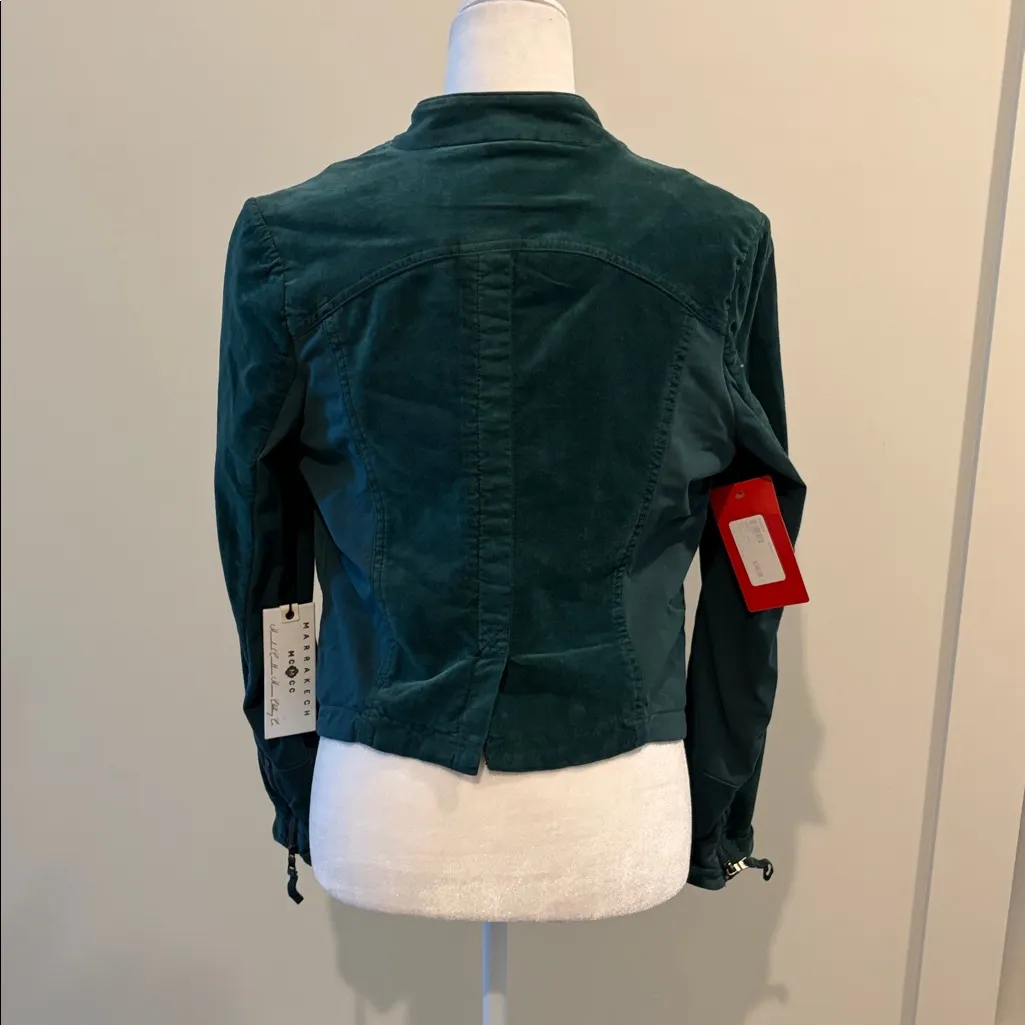 NWT Marrakech Pine Velvet Harlow Jacket Sz M Green Size M - Image 5