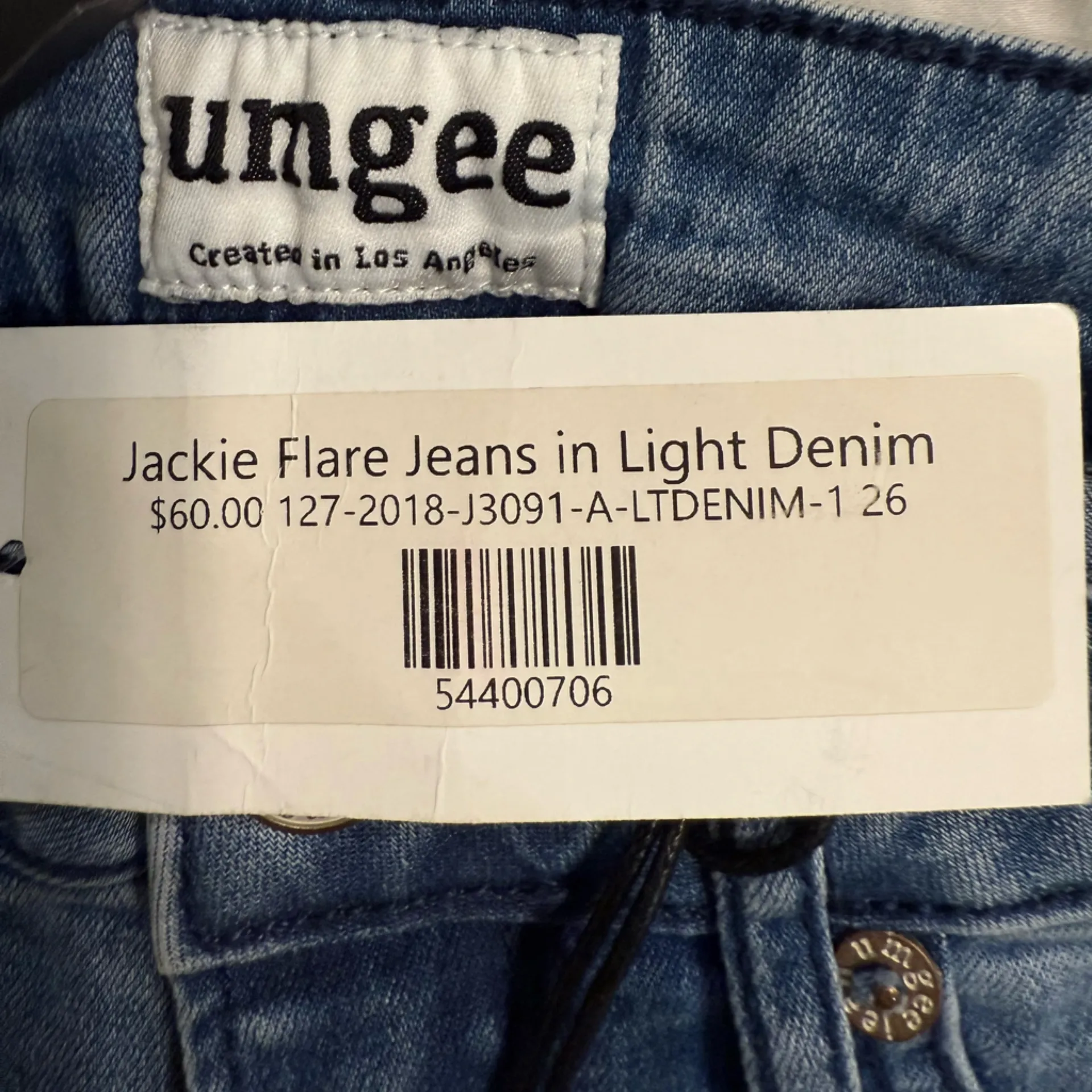 Umgee Flare Embroidered Jeans - Image 5