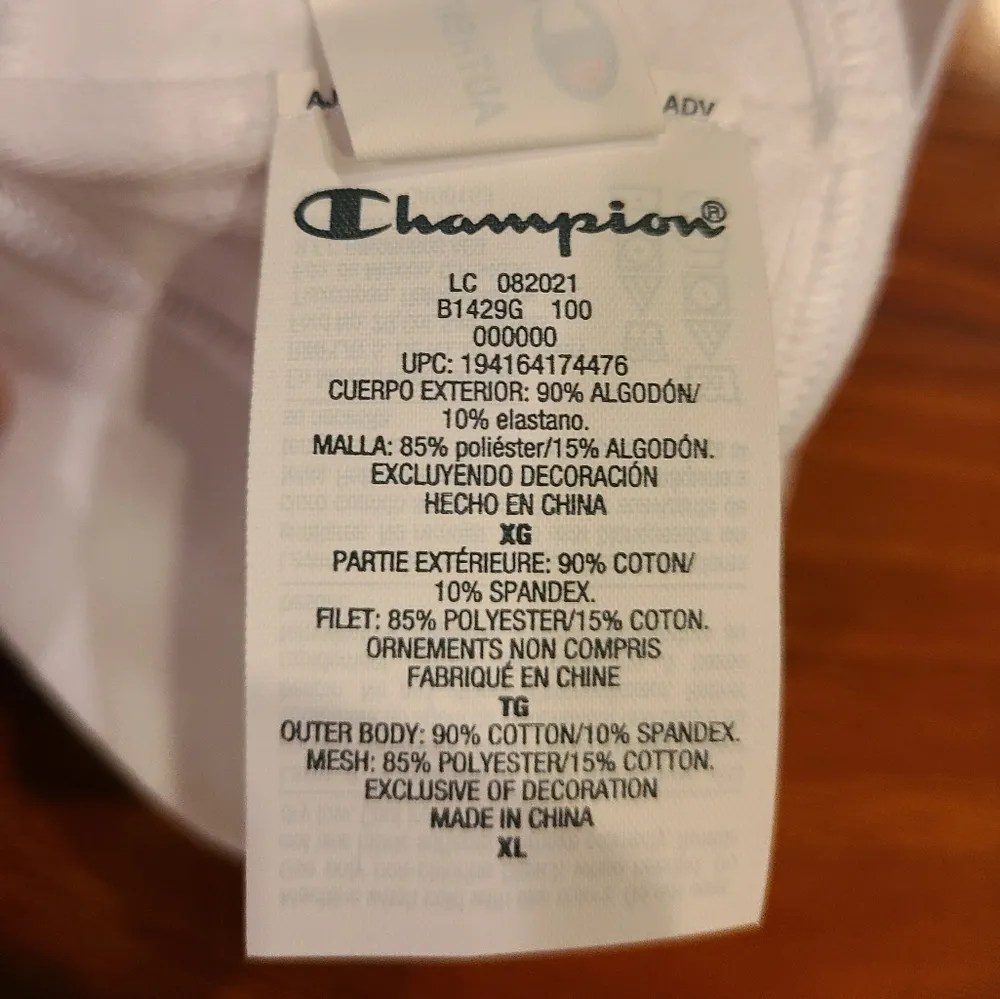 White Sports Bra Size XL - Image 6