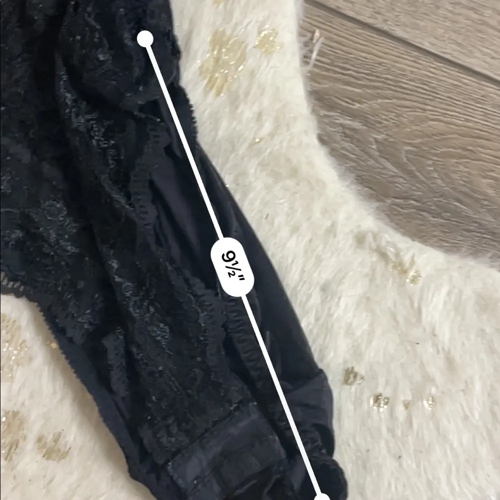 Victoria’s Secret vintage black lace high cut bodysuit - Image 7