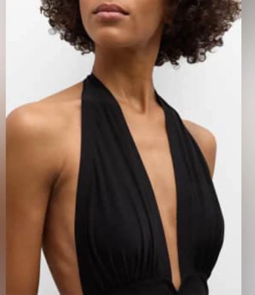 NORMA KAMALI halter neck Low Back swimsuit, Black, Small, BRAND NEW, $160 - Image 7