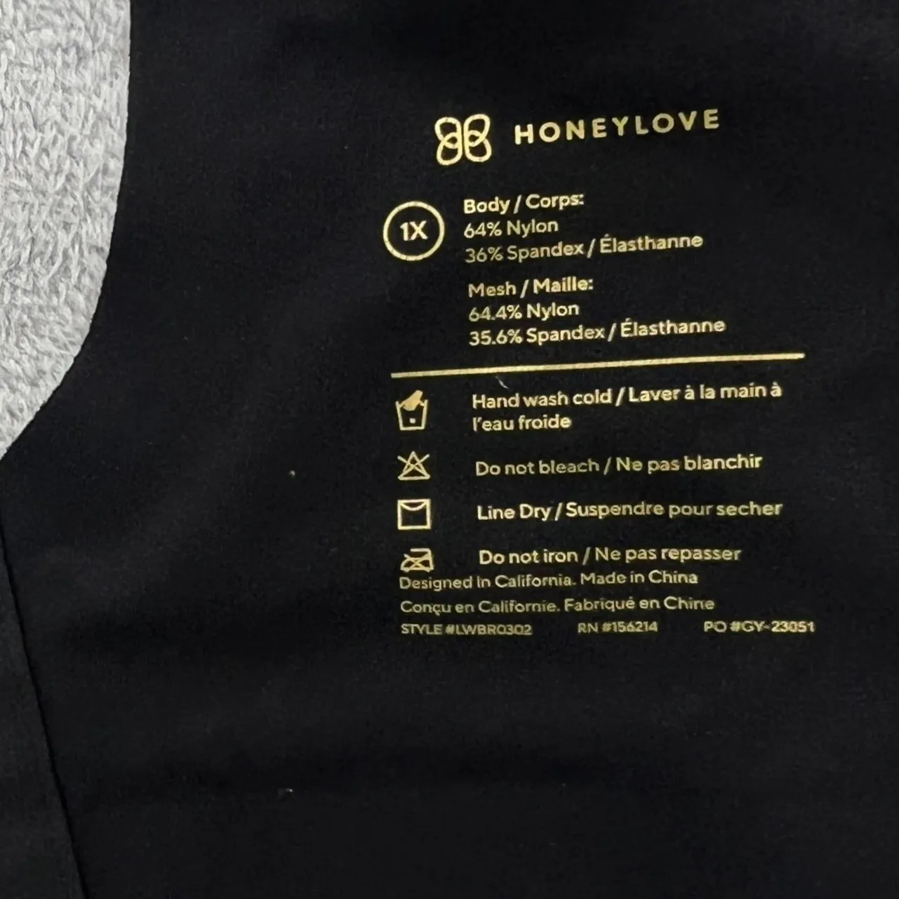 Honeylove Crossover Bra 1X Black Sculpting Support Lift Comfort Shapewear Size undefined - Image 4