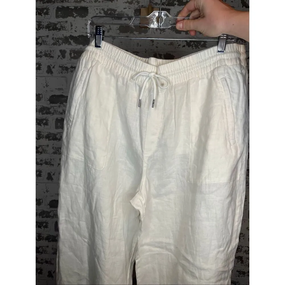 ATHLETA | women linen wide leg pants - Image 2