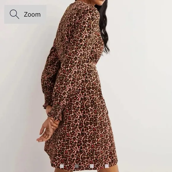 Boden Abstract Bud Corduroy Dress Petite Size 8 - Image 8