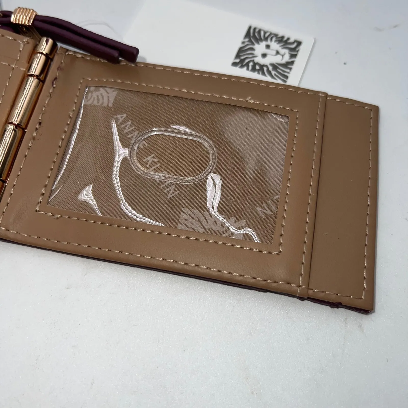 Anne Klein Berry AKW1553 Flap Hinge Wallet Card Holder Zip Coin Pouch - Image 6