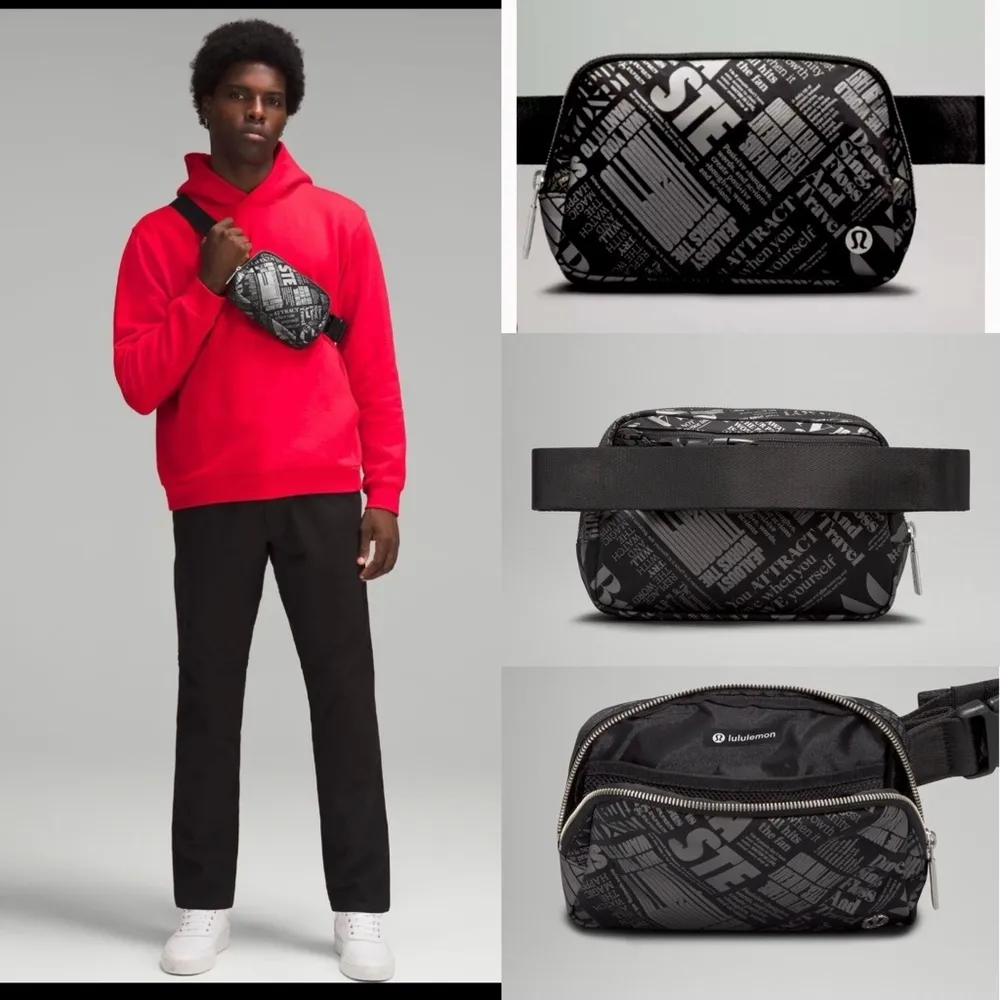 Athletica Everywhere Belt Bag 1L  
Manifesto Print color black & silver - Image 3