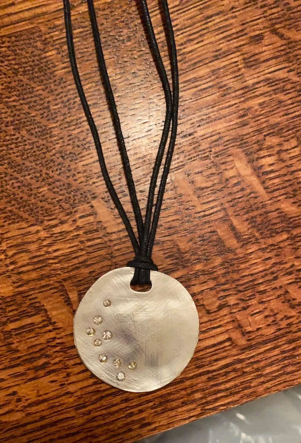 Circle Necklace Silver - Image 2