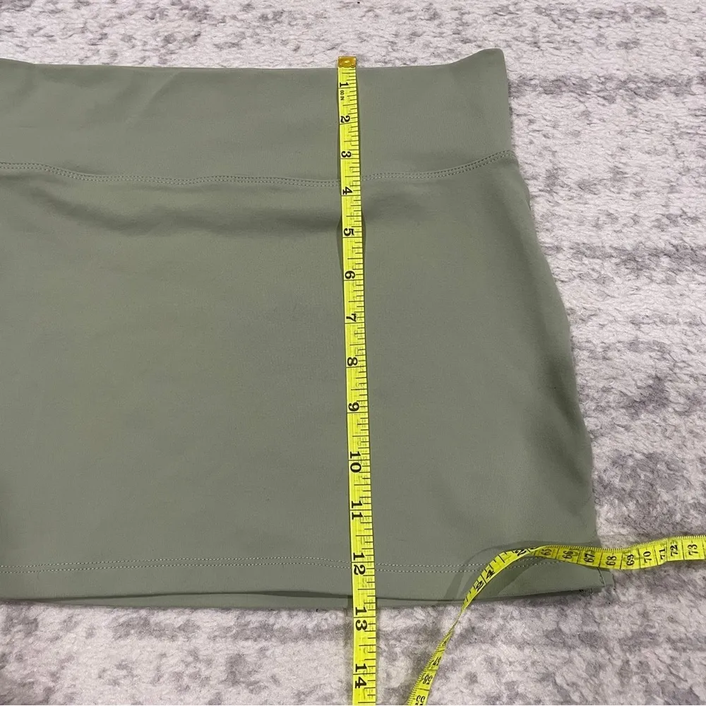 Free People Green Micro Mini Half Slip Skirt - Image 9