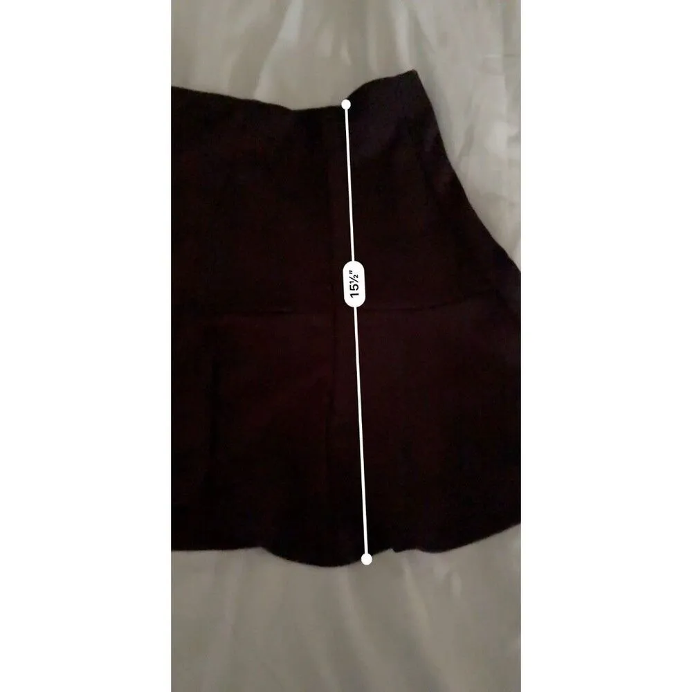 Ambiance Apparel Mini Flare Skirt Size Small Black With Zip - Image 6