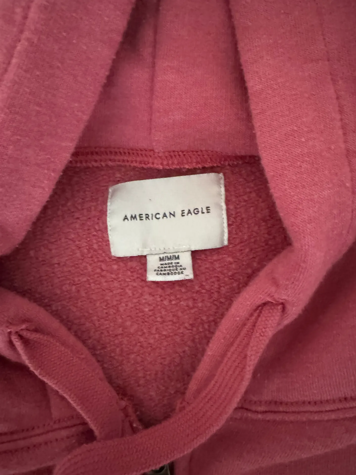 Red  Cropped Zip Up - Image 2