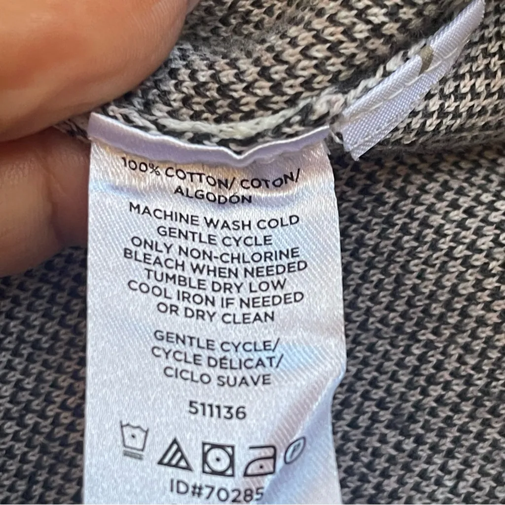 LOFT Leopard Print 100% Cotton Mock Neck Sweater Long sleeves Sz XL - Image 9