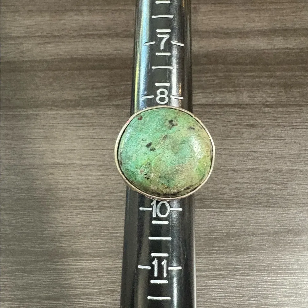 Vintage Sterling African Jasper Ring Silver - Image 4