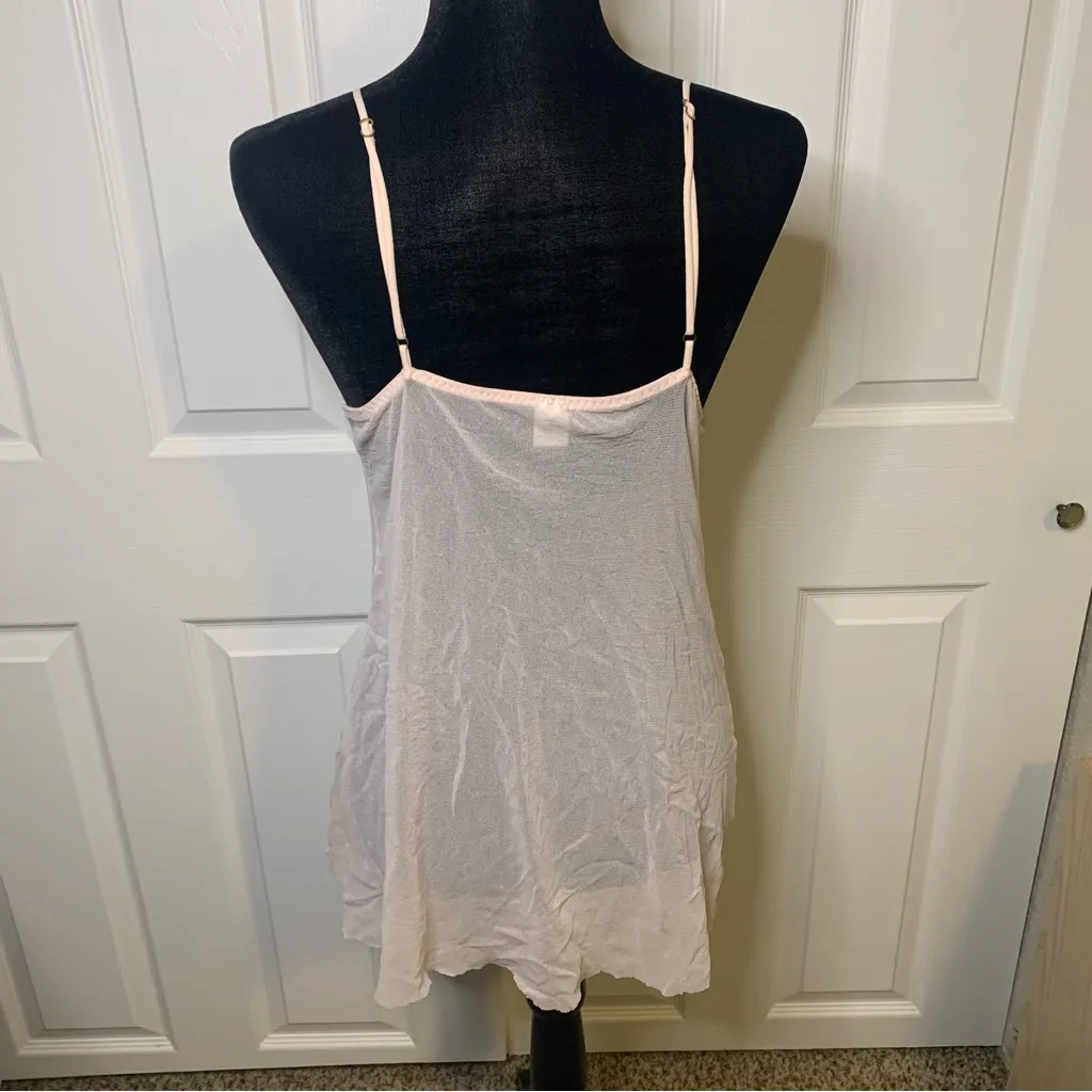 Light Pink DKNY Lace Detail Chemise Dress - Image 4