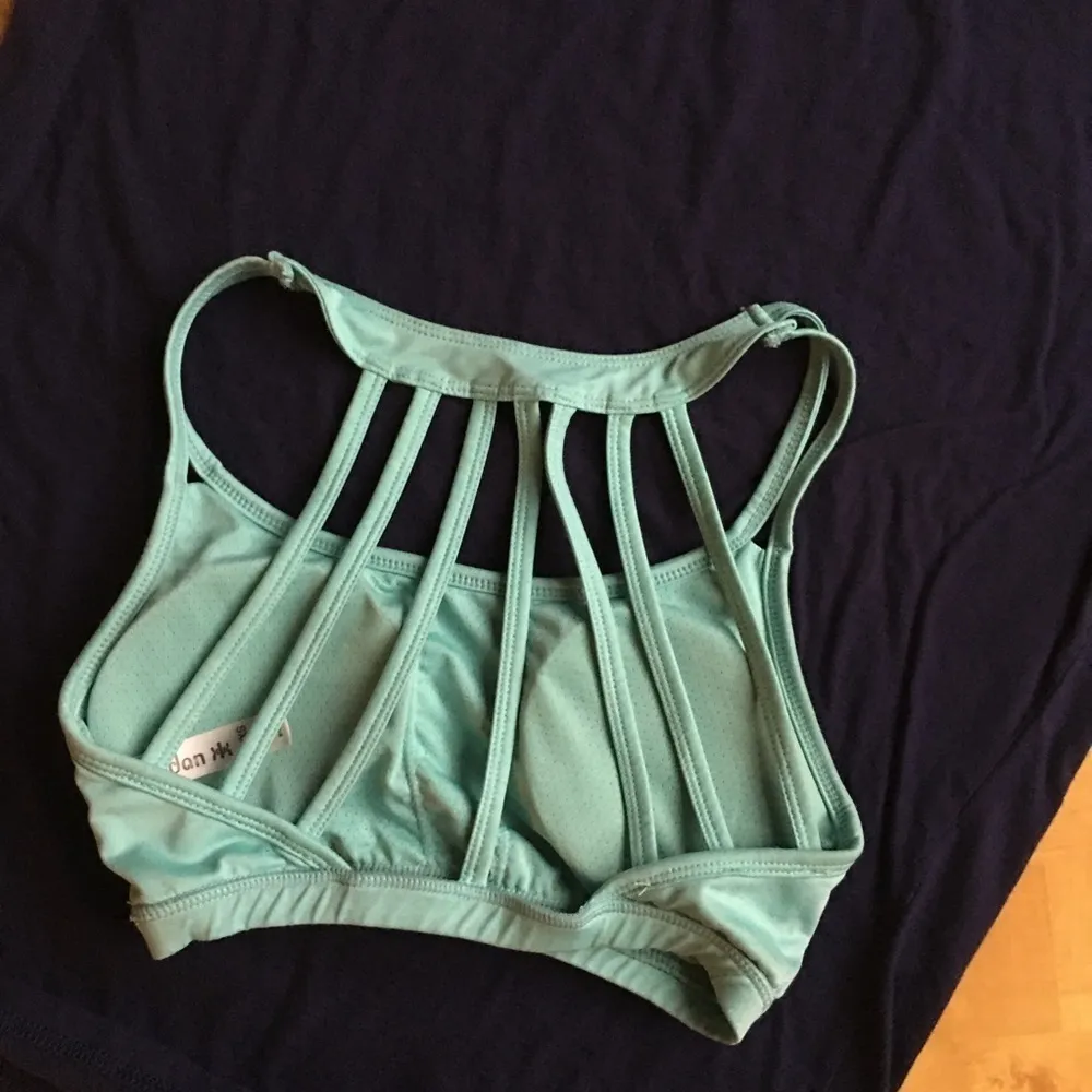 Kyodan Strappy Caged Sports Bra, Aqua, XS - Image 11