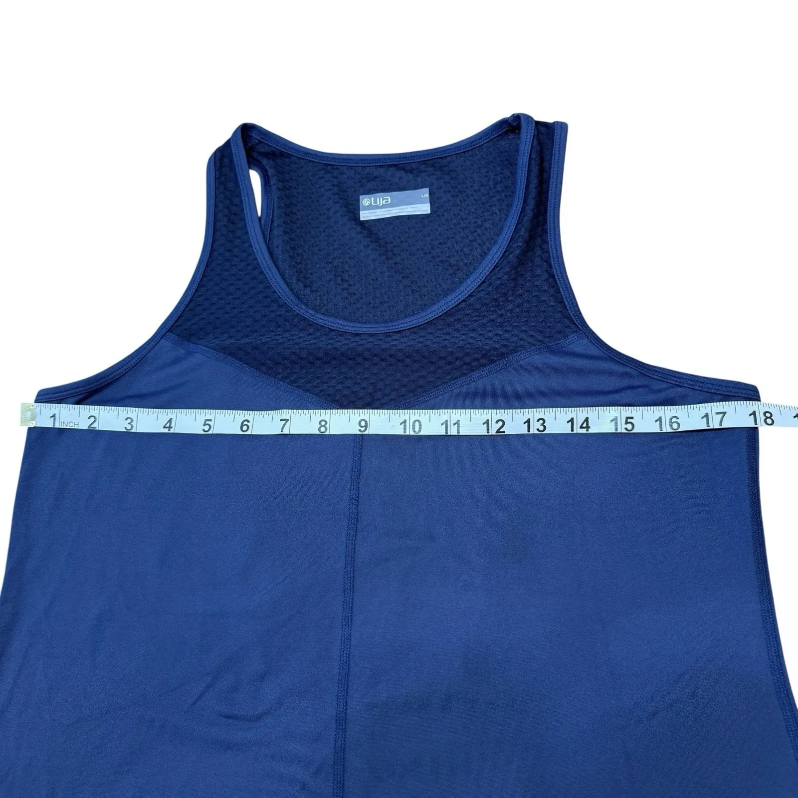 LIJA Women's Core Force Tank Navy‎ Large Blue - Image 8