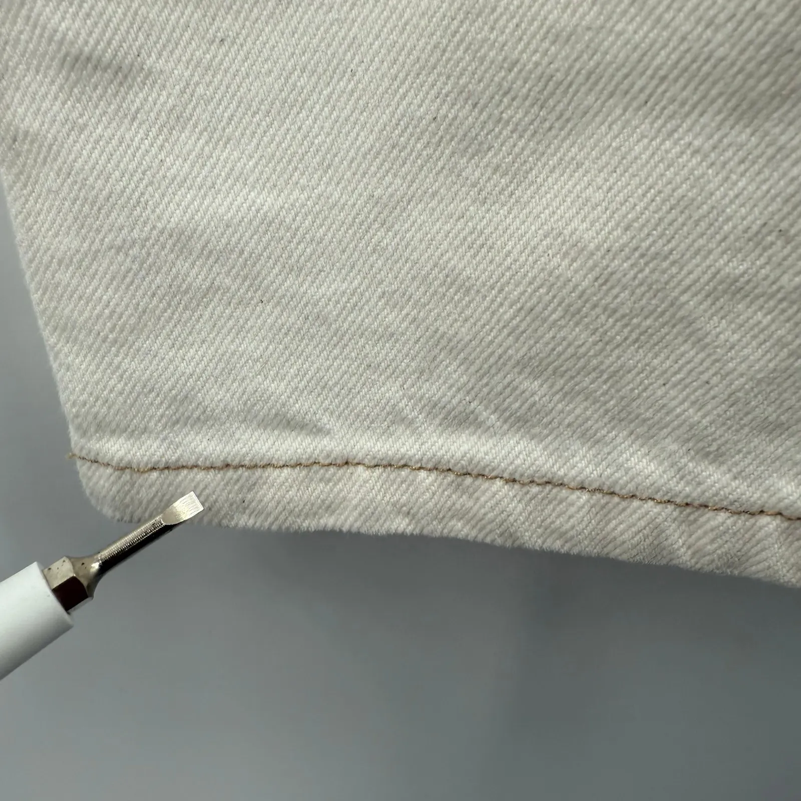 Frame Denim x Ilona Hamer Jeans SZ 26 High Rise Straight Leg Blanc Cream NWT - Image 9