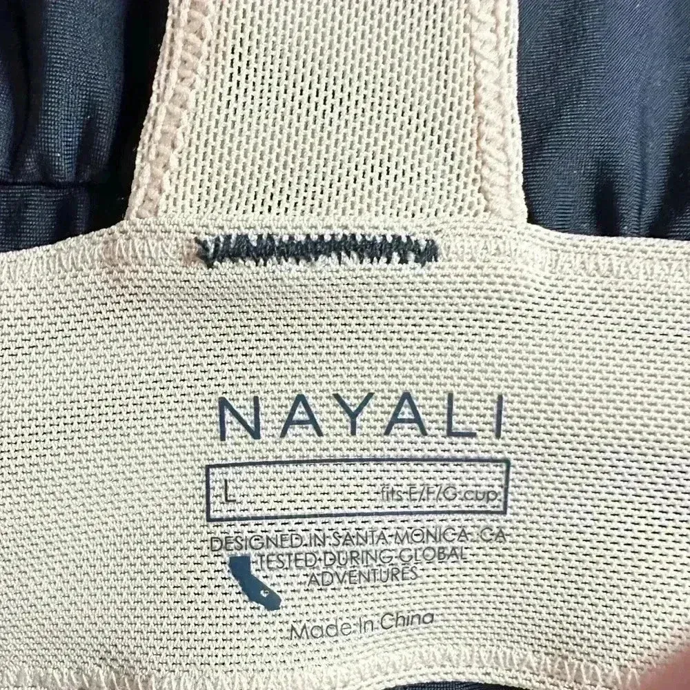 NAYALI ZIP FRONT CAIRNS CROP BLACK & BUFF Sz L Size L - Image 6