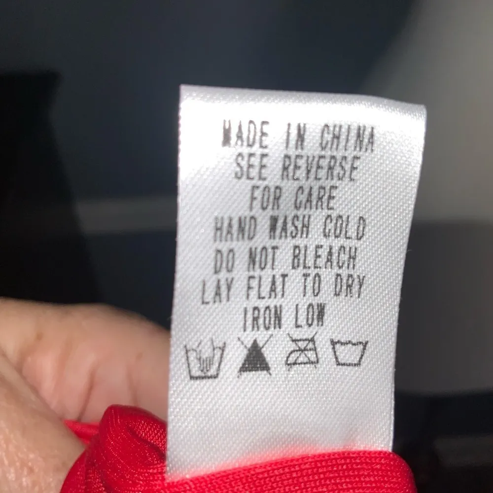 Red Floral Shirred Sweetheart Square Neck Puff Sleeves Short Dress S - Image 14