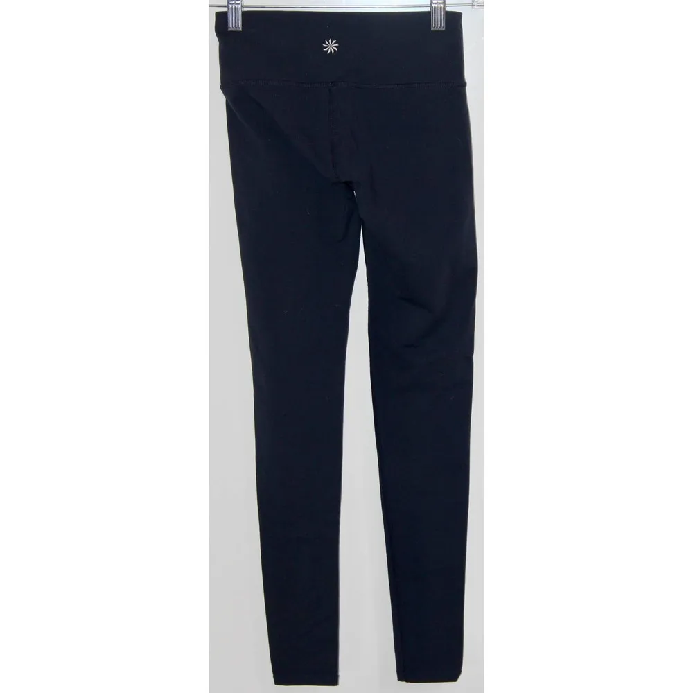 Athleta 919052 Chaturanga Athletic Leggings Navy Blue Tights Yoga Pants Size XXS - Image 2