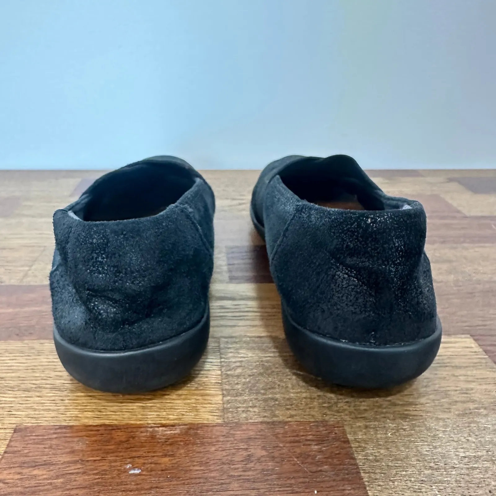 Clarks Womens Sneakers 7 Black Loafers Oil Suede Medora Jem Loafer Slip On - Image 8