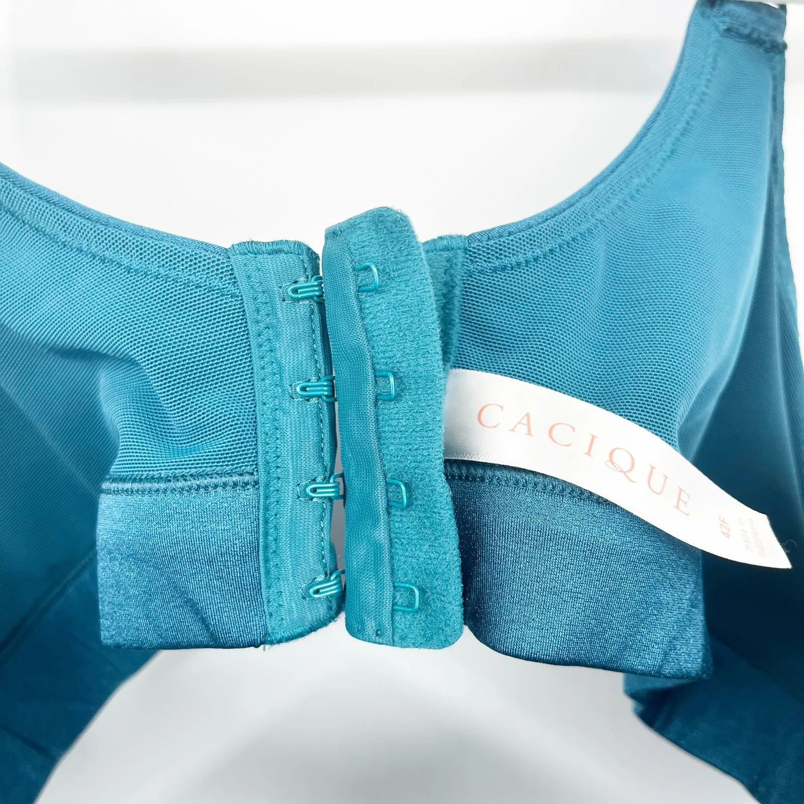 Cacique Lane Bryant Womens Smooth Lightly Lined Balconette Bra Size 42F Teal - Image 2