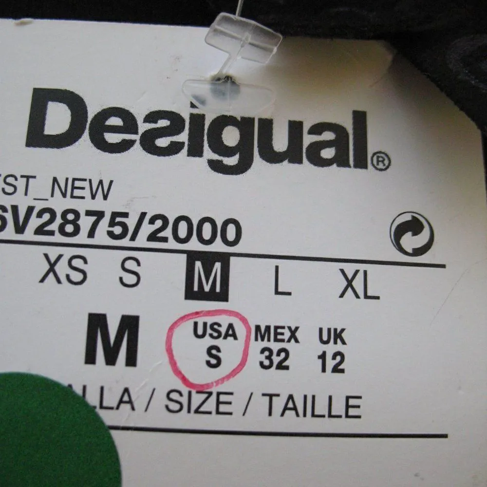 NWT Desigual Black White Sequin Jersey Dress - Image 11