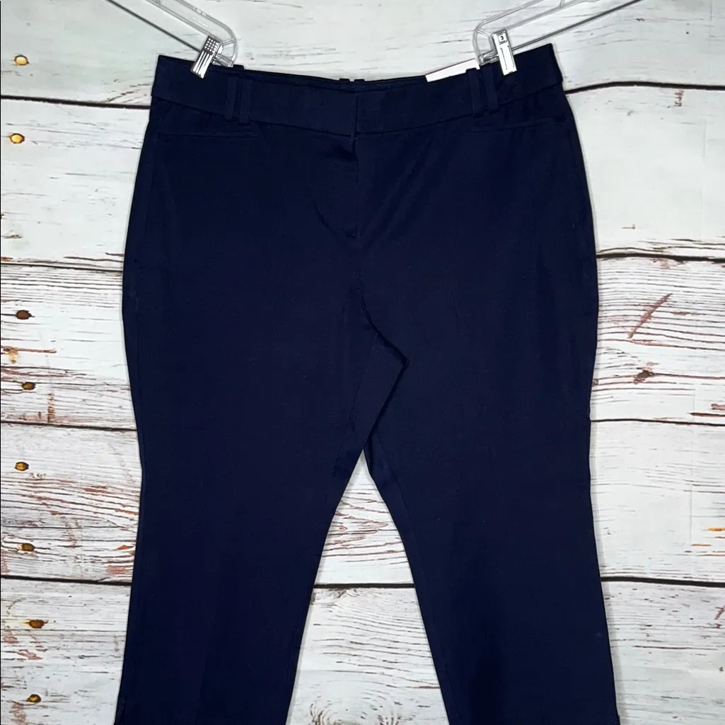 Lane Bryant NWT Size 20 Navy Blue Mid Rise The Allie Skinny Crop Pants - Image 2