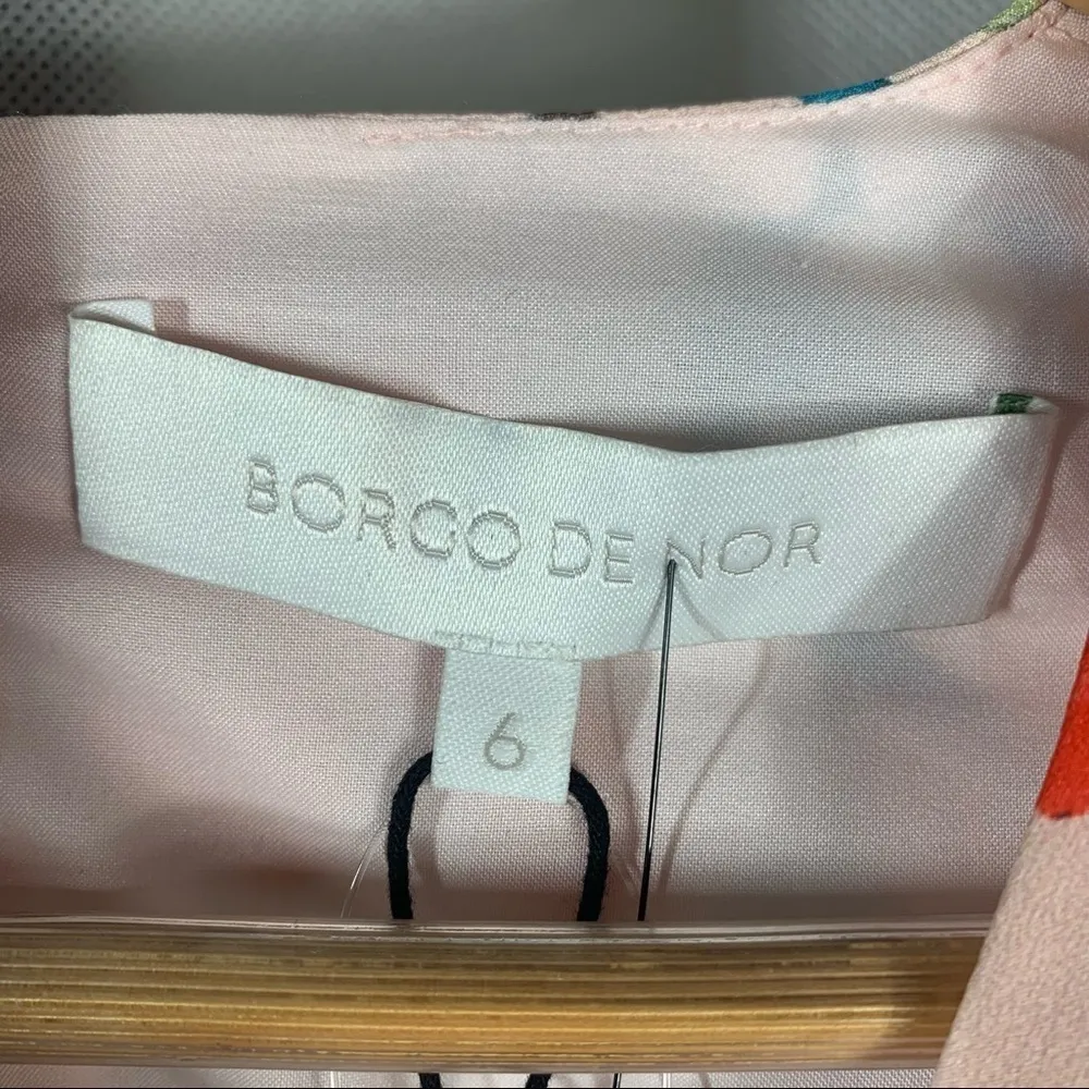 Borgo De Nor Luna Asymmetric Printed crepe de chine midi dress Size XS - Image 11