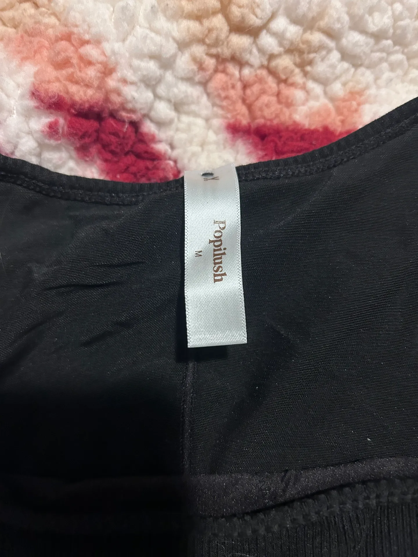 Popilush Black Mini Dress Size M - Image 2