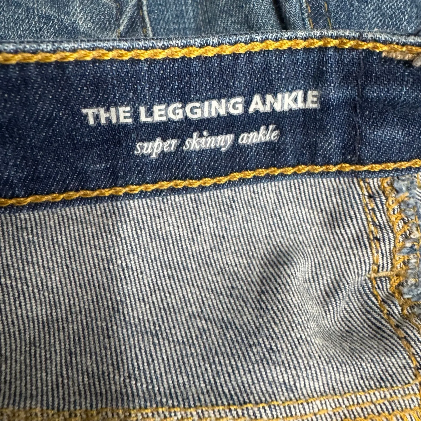 AG The‎ Legging Raw Hem Ankle Skinny Jeans Size 26 - Image 10