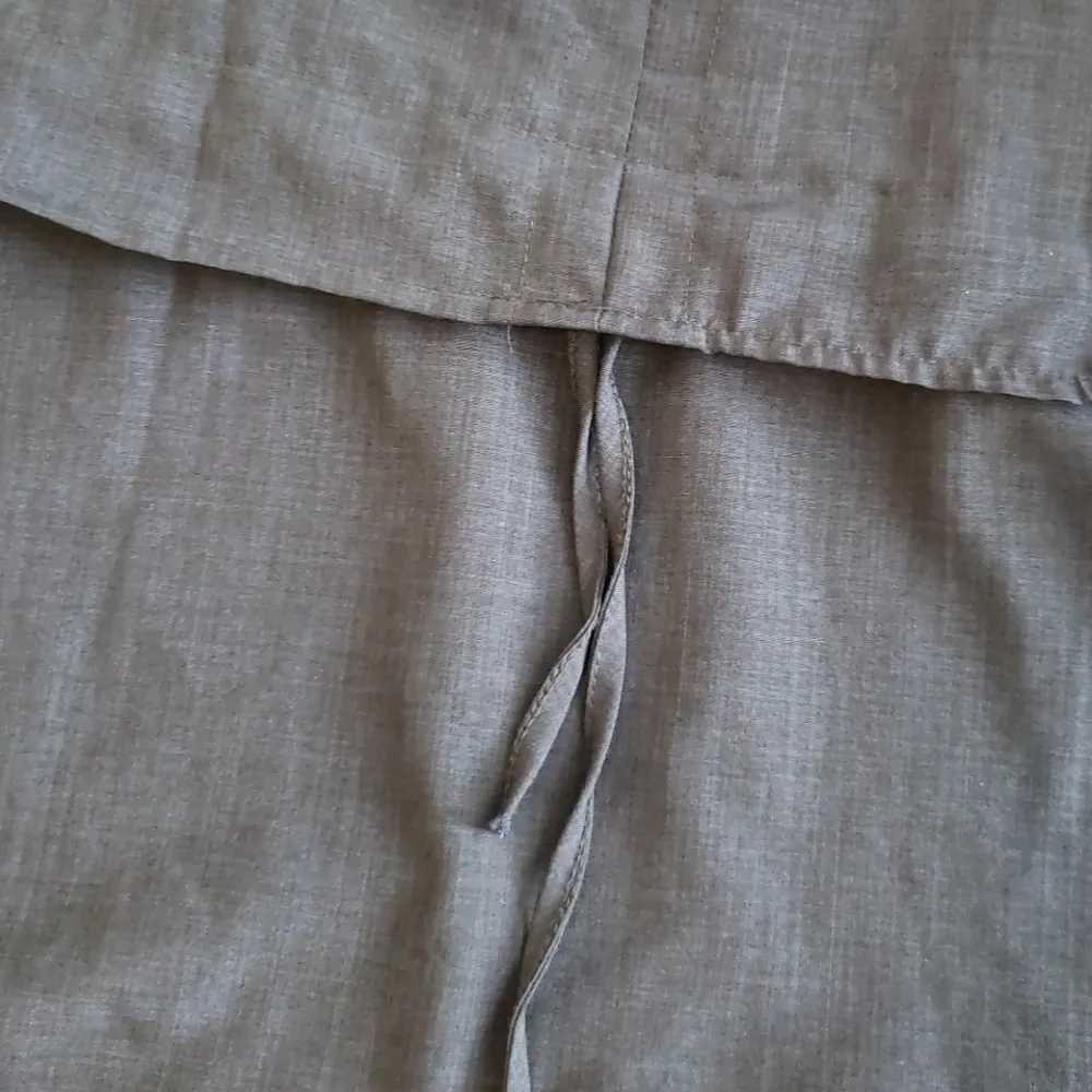 Lagenlook polycotton tunic w tie Blue Size M - Image 3